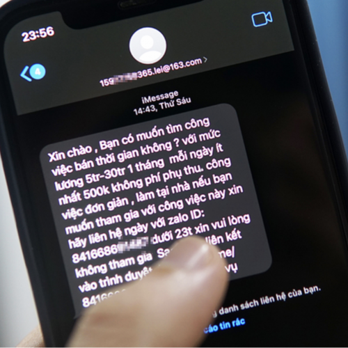 Thông tin lừa đảo tìm việc tràn lan trên iPhone dịp sau Tết, cách cài đặt nhanh iMessage ngăn chặn phiền toái