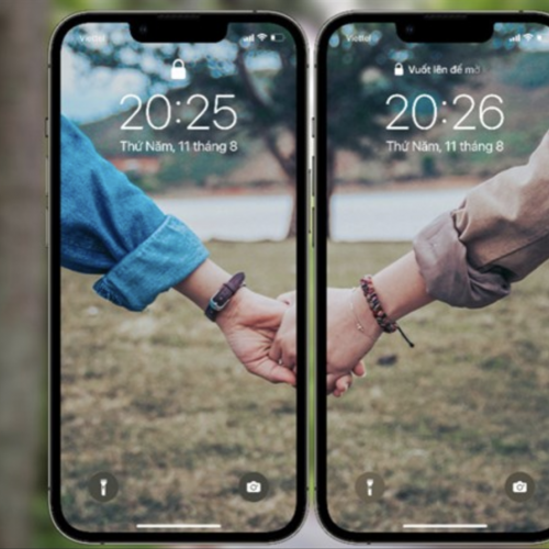 Cách tạo hình nền đôi dễ thương để gia tăng thêm tình cảm