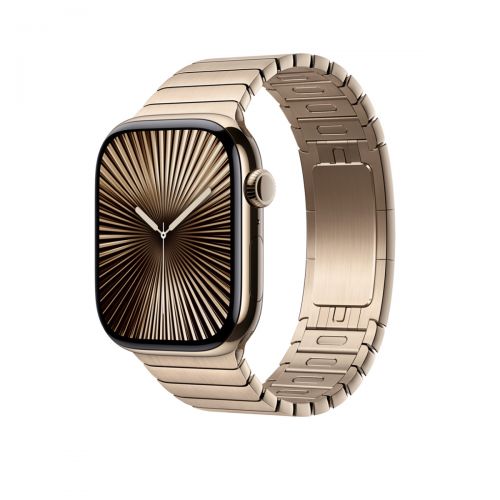 Apple Watch Series 10 4G 46mm Gold Titanium Case với Gold Stainless Steel