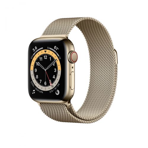 Apple Watch Series 6 Thép 40mm LTE mới – dây Milanese